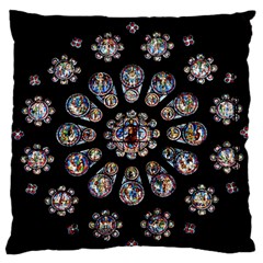 Photo Chartres Notre Dame Standard Premium Plush Fleece Cushion Case (one Side) by Bedest