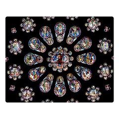 Photo Chartres Notre Dame Two Sides Premium Plush Fleece Blanket (large) by Bedest