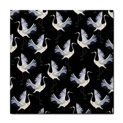 Crane Pattern Tile Coaster by Bedest