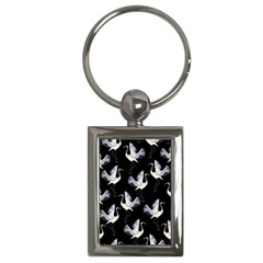 Crane Pattern Key Chain (rectangle) by Bedest