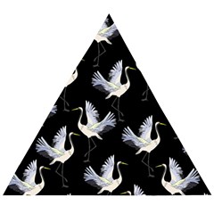 Crane Pattern Wooden Puzzle Triangle by Bedest