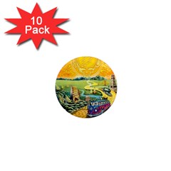 Grateful Dead Golden Road 1  Mini Magnet (10 Pack)  by Bedest