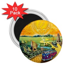 Grateful Dead Golden Road 2 25  Magnets (10 Pack)  by Bedest