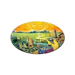 Grateful Dead Golden Road Sticker Oval (100 Pack) by Bedest