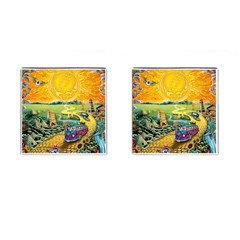 Grateful Dead Golden Road Cufflinks (square) by Bedest