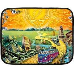 Grateful Dead Golden Road Two Sides Fleece Blanket (mini) by Bedest