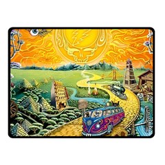 Grateful Dead Golden Road Two Sides Fleece Blanket (small) by Bedest