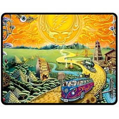 Grateful Dead Golden Road Two Sides Fleece Blanket (medium) by Bedest