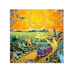 Grateful Dead Golden Road Square Satin Scarf (30  X 30 ) by Bedest