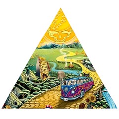 Grateful Dead Golden Road Wooden Puzzle Triangle by Bedest