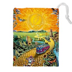 Grateful Dead Golden Road Drawstring Pouch (4xl) by Bedest