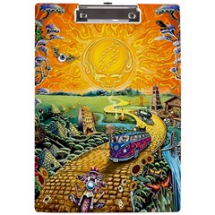 Grateful Dead Golden Road A4 Acrylic Clipboard by Bedest