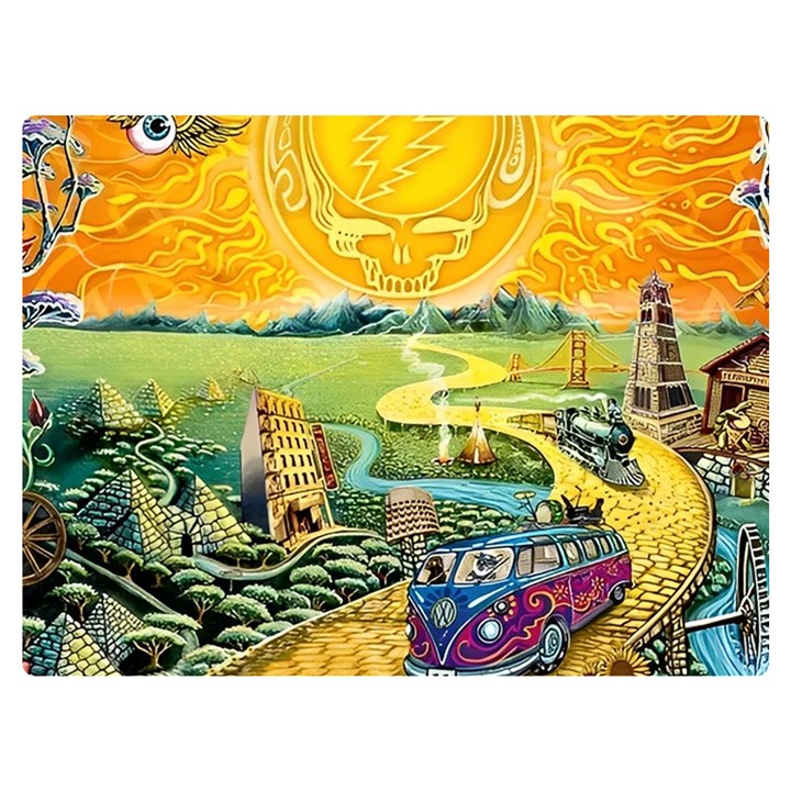 Grateful Dead Golden Road Premium Plush Fleece Blanket (Extra Small)