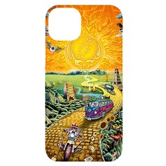 Grateful Dead Golden Road Iphone 14 Plus Black Uv Print Case by Bedest