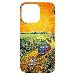 Grateful Dead Golden Road Iphone 14 Pro Max Black Uv Print Case by Bedest