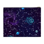 Realistic Night Sky Poster With Constellations Cosmetic Bag (XL) Back