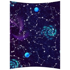 Realistic Night Sky Poster With Constellations Back Support Cushion by Ket1n9