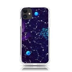 Realistic Night Sky Poster With Constellations Iphone 11 Tpu Uv Print Case by Ket1n9