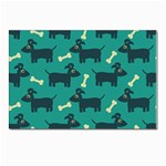 Happy Dogs Animals Pattern Postcards 5  x 7  (Pkg of 10) Front