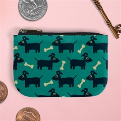 Happy Dogs Animals Pattern Mini Coin Purse by Ket1n9