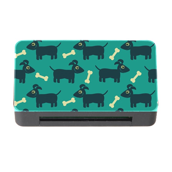 Happy Dogs Animals Pattern Memory Card Reader with CF