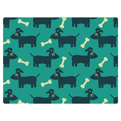 Happy Dogs Animals Pattern Premium Plush Fleece Blanket (extra Small) by Ket1n9