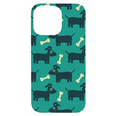 Happy Dogs Animals Pattern Iphone 14 Pro Max Black Uv Print Case by Ket1n9