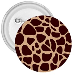 Animal Print Girraf Patterns 3  Buttons by Ket1n9