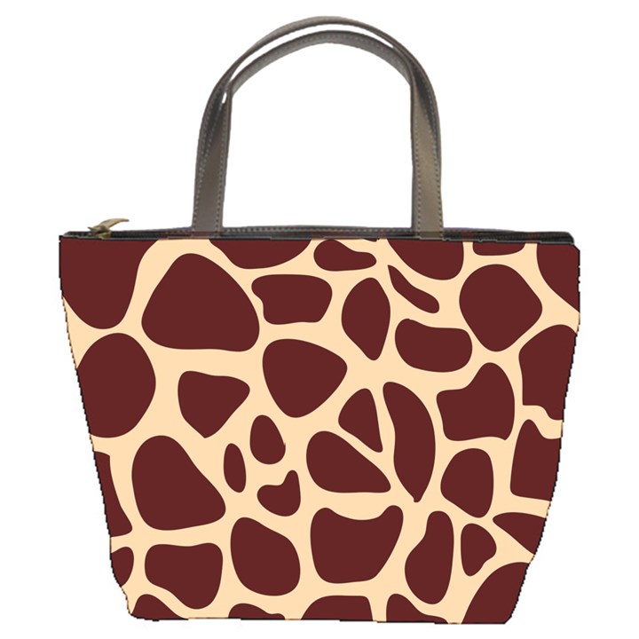 Animal Print Girraf Patterns Bucket Bag