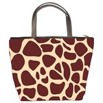 Animal Print Girraf Patterns Bucket Bag Back