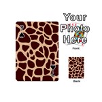 Animal Print Girraf Patterns Playing Cards 54 Designs (Mini) Front - Spade7