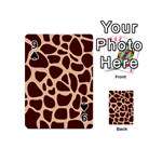 Animal Print Girraf Patterns Playing Cards 54 Designs (Mini) Front - Spade9