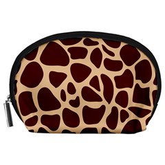 Animal Print Girraf Patterns Accessory Pouch (large)