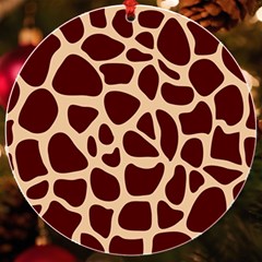 Animal Print Girraf Patterns Uv Print Acrylic Ornament Round by Ket1n9