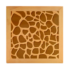 Animal Print Girraf Patterns Wood Photo Frame Cube by Ket1n9