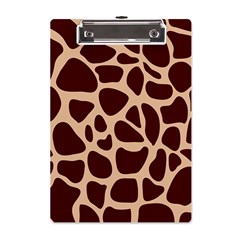 Animal Print Girraf Patterns A5 Acrylic Clipboard by Ket1n9