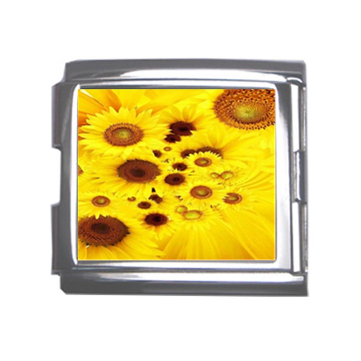 Beautiful Sunflowers Mega Link Italian Charm (18mm)