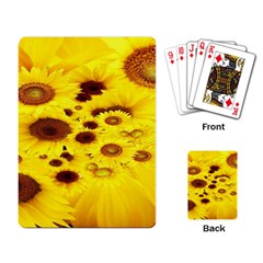 Beautiful Sunflowers Playing Cards Single Design (rectangle)