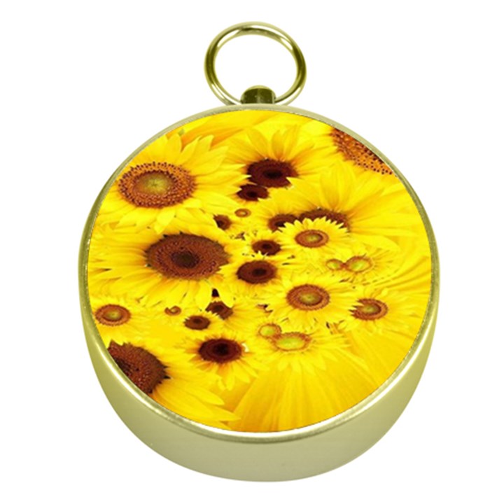 Beautiful Sunflowers Gold Compasses