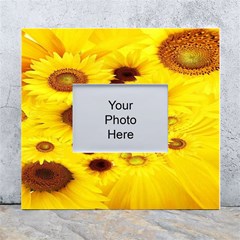 Beautiful Sunflowers White Wall Photo Frame 5  X 7  by Ket1n9