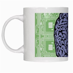 Brain Heart Balance Emotion White Mug by Maspions