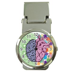 Brain Heart Balance Emotion Money Clip Watches