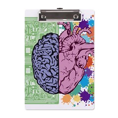 Brain Heart Balance Emotion A5 Acrylic Clipboard by Maspions