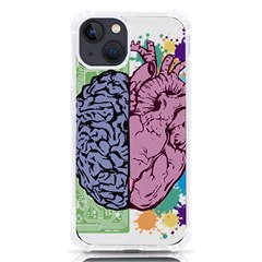 Brain Heart Balance Emotion Iphone 13 Tpu Uv Print Case by Maspions