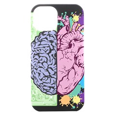 Brain Heart Balance Emotion Iphone 15 Black Uv Print Pc Hardshell Case