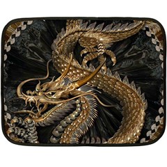 Fantasy Dragon Pentagram Fleece Blanket (mini) by Maspions