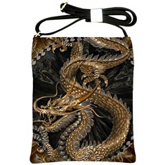 Fantasy Dragon Pentagram Shoulder Sling Bag