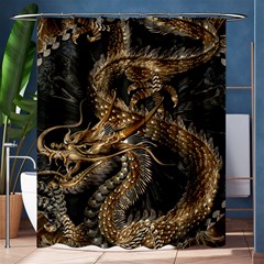 Fantasy Dragon Pentagram Shower Curtain 60  X 72  (medium) 