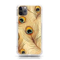 Vintage Peacock Feather Peacock Feather Pattern Background Nature Bird Nature Iphone 11 Pro Max 6 5 Inch Tpu Uv Print Case