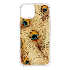 Vintage Peacock Feather Peacock Feather Pattern Background Nature Bird Nature Iphone 14 Tpu Uv Print Case by Maspions